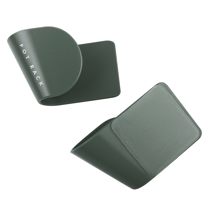 2pcs/Set Pot Lid Holder Wall Mounted Hanging Holder for Pan Pot Cover Rack Organizer Plastic Kitchen Storage Rack