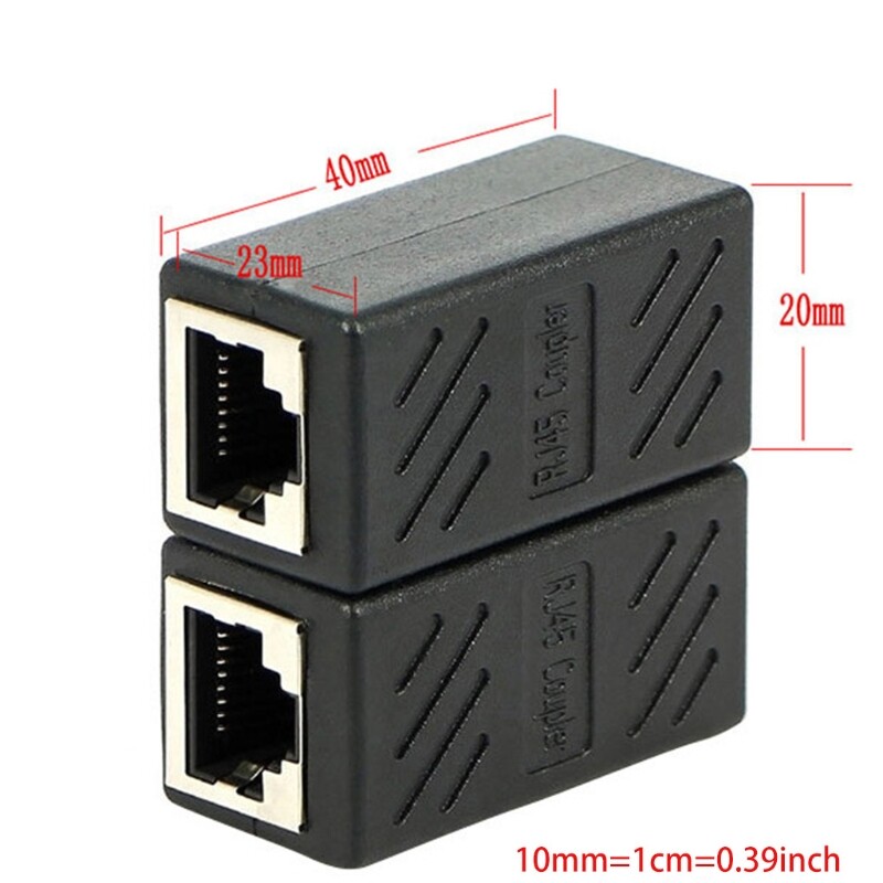RJ45 to CAT6 Ethernet Extension Cable LAN Cable Extender Network Patch Cord Connector for Computer Laptop Connector