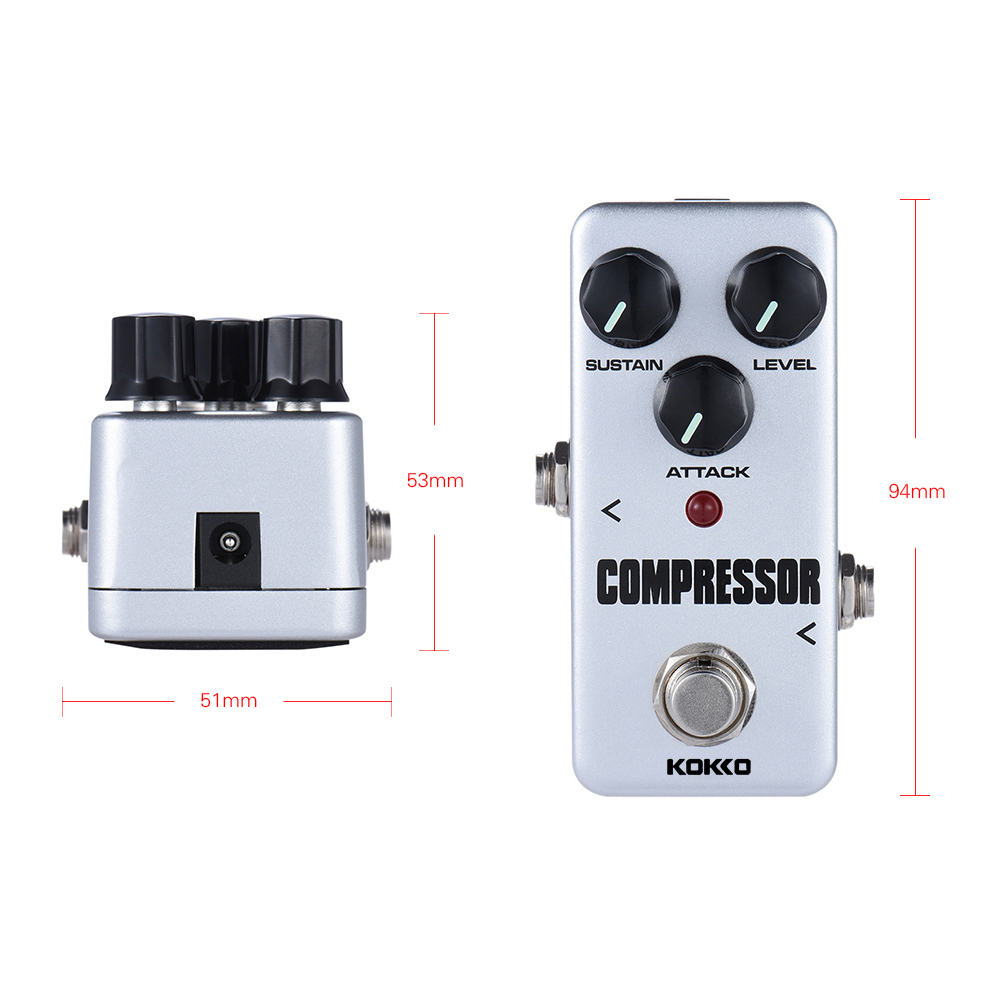 [ammoon]quà bí mật KOKKO Bàn Đạp Nén Khí Mini FCP2 Bàn Đạp Hiệu Ứng Ghi Ta Cầm Tay