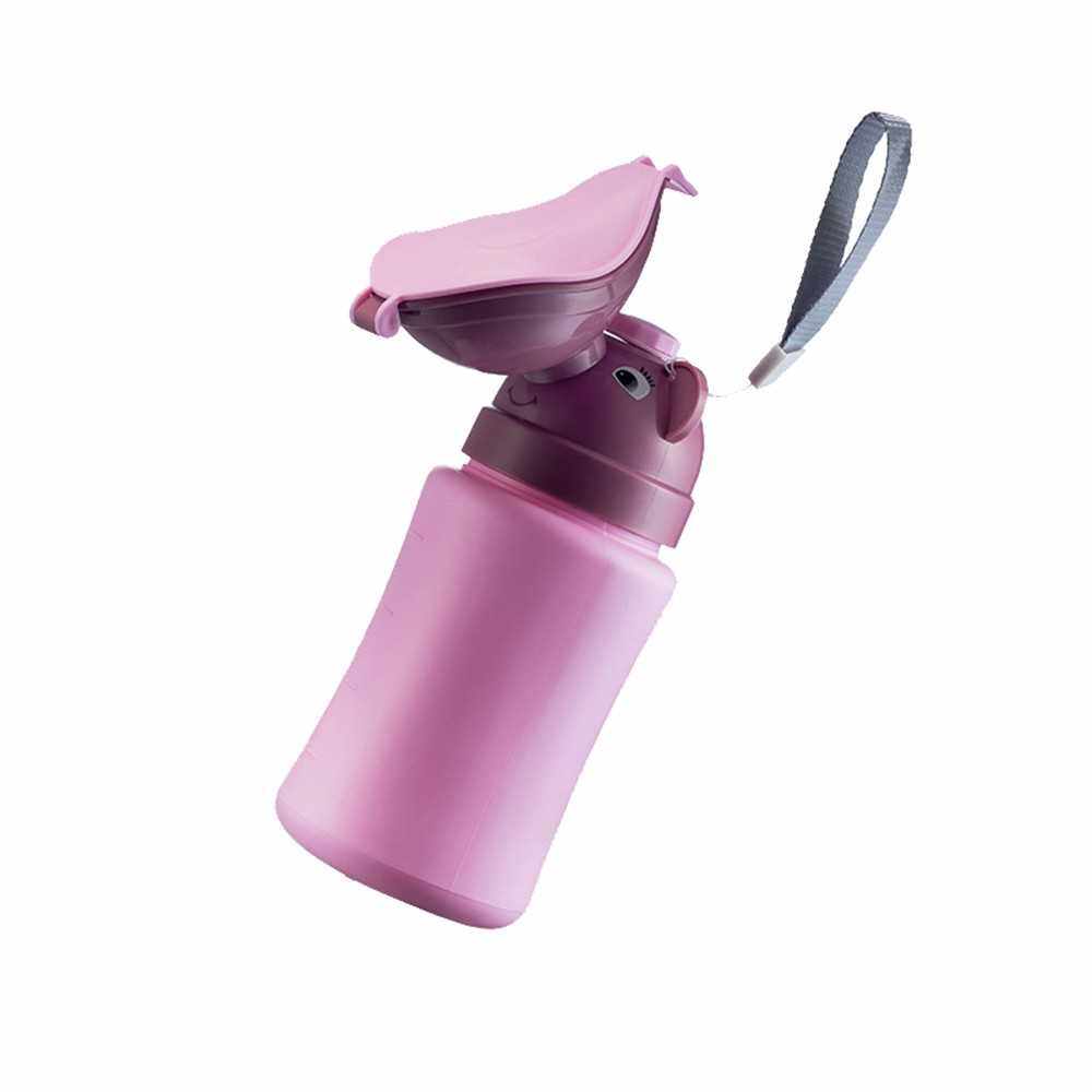 Portable Baby Child Potty Urinal Reusable Pee Training Cup Emergency Toilet for Camping Car Travel for Boys /& Girls /… Pink