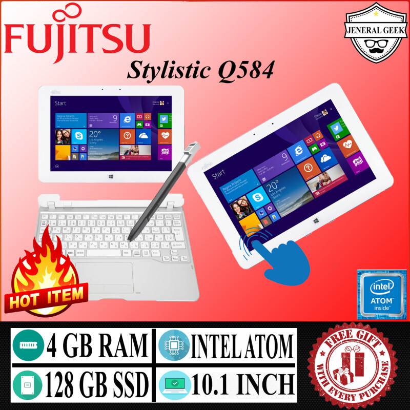 Fujitsu Stylistic Q584 - Touchscreen / Detachable Keyboard - 10.1 inch - Intel Atom Z3770 - 4GB Ram - 128gb SSD Malaysia
