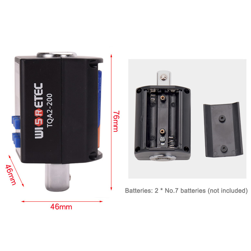 KKmoon Digital Torque Meter Digital Backlight Display Two-ways Measurement Two Working Modes Adjustable Four Units Switchable with Sound Light Alarm Function