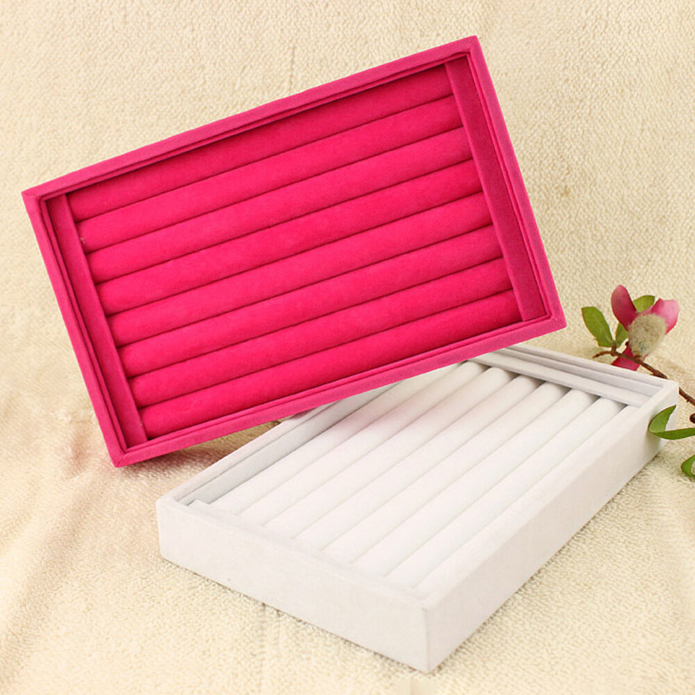 Ring Earrings Organizer Ear Studs Display Stand Holder Rack Tray Plate Box Case