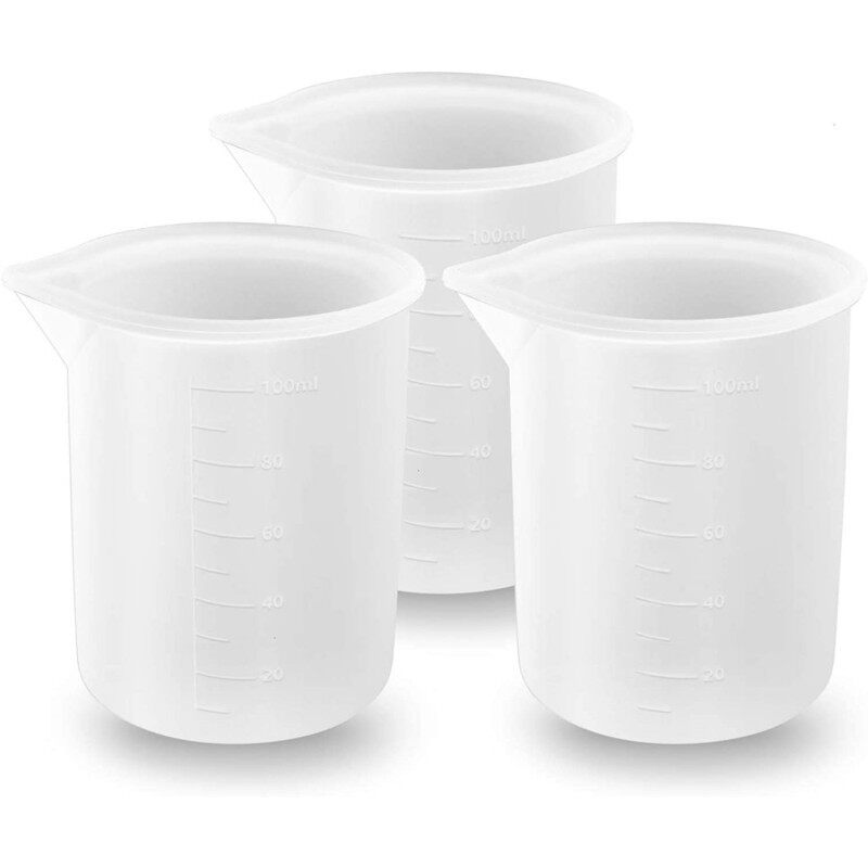 1 Chiếc Bình Đo Lường Bằng Nhựa 100Ml Cốc Đo Lường Dụng Cụ Phòng Thí Nghiệm Nhà Bếp Bề Mặt Chia Độ