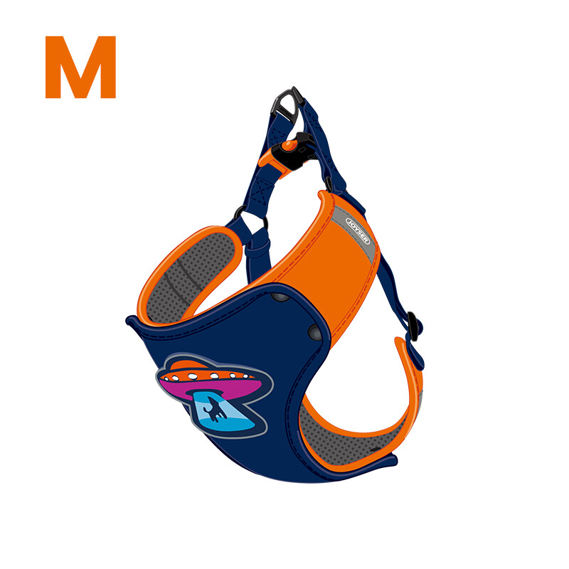 HamshMoc Breathable Dog Harness Adjustable Dog Vest Soft Nylon Pet Harness Durable Buckle Comfort Control Detachable Design for Dogs