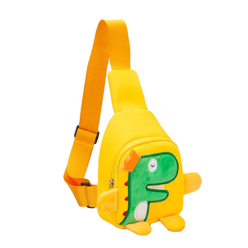 HS children's bag Cute Cartoon Dinosaur Children's Chest Bag 2-6 years old children's waterproof mini bag