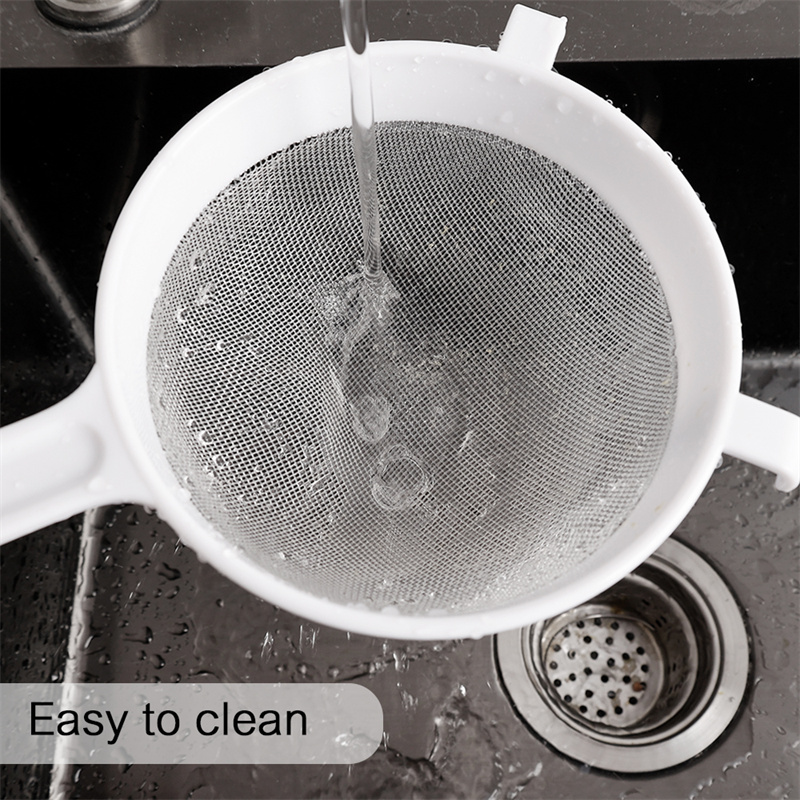 Nhà bếp cầm tay nhựa tái sử dụng lưới bộ lọc lá trà sàng lọc rây bột colander soymilk phin cà phê phụ kiện nhà bếp
