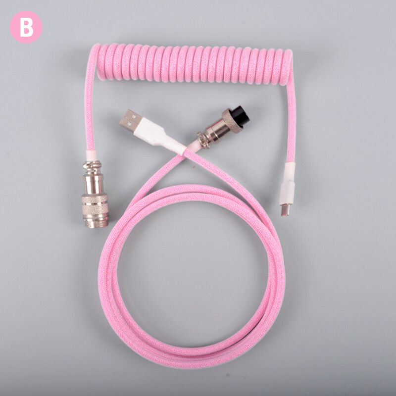 UNI Type-C USB Keyboard TypeC USB Cable Mechanical Keyboard Coiled Aviator Wire 1.5m