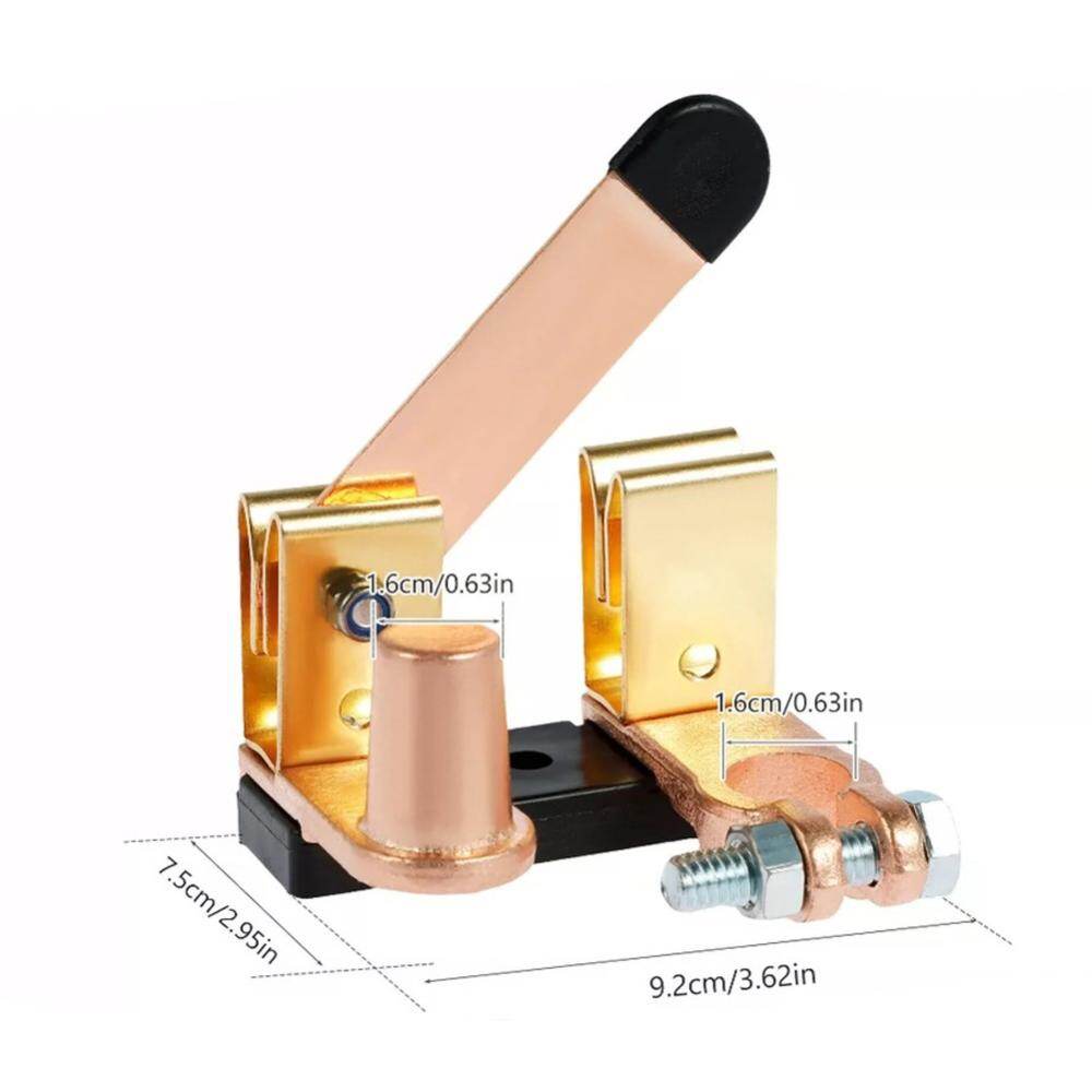 【New Arrival】Negative Battery Disconnect Vertical Knife Blade Battery Master Switch Brass Power Cut Off Isolator for Truck ATV Boat