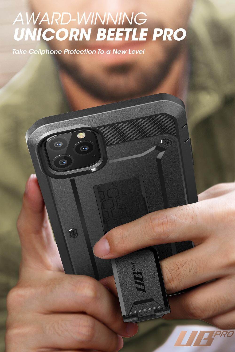 Ốp Lưng Supcase Ubpro Cho Apple iPhone 11 Pro 5.8 Inch 2019 Với Miếng Bảo Vệ Màn Hình Vỏ Bọc Giá Đỡ Chắc Chắn Toàn Thân