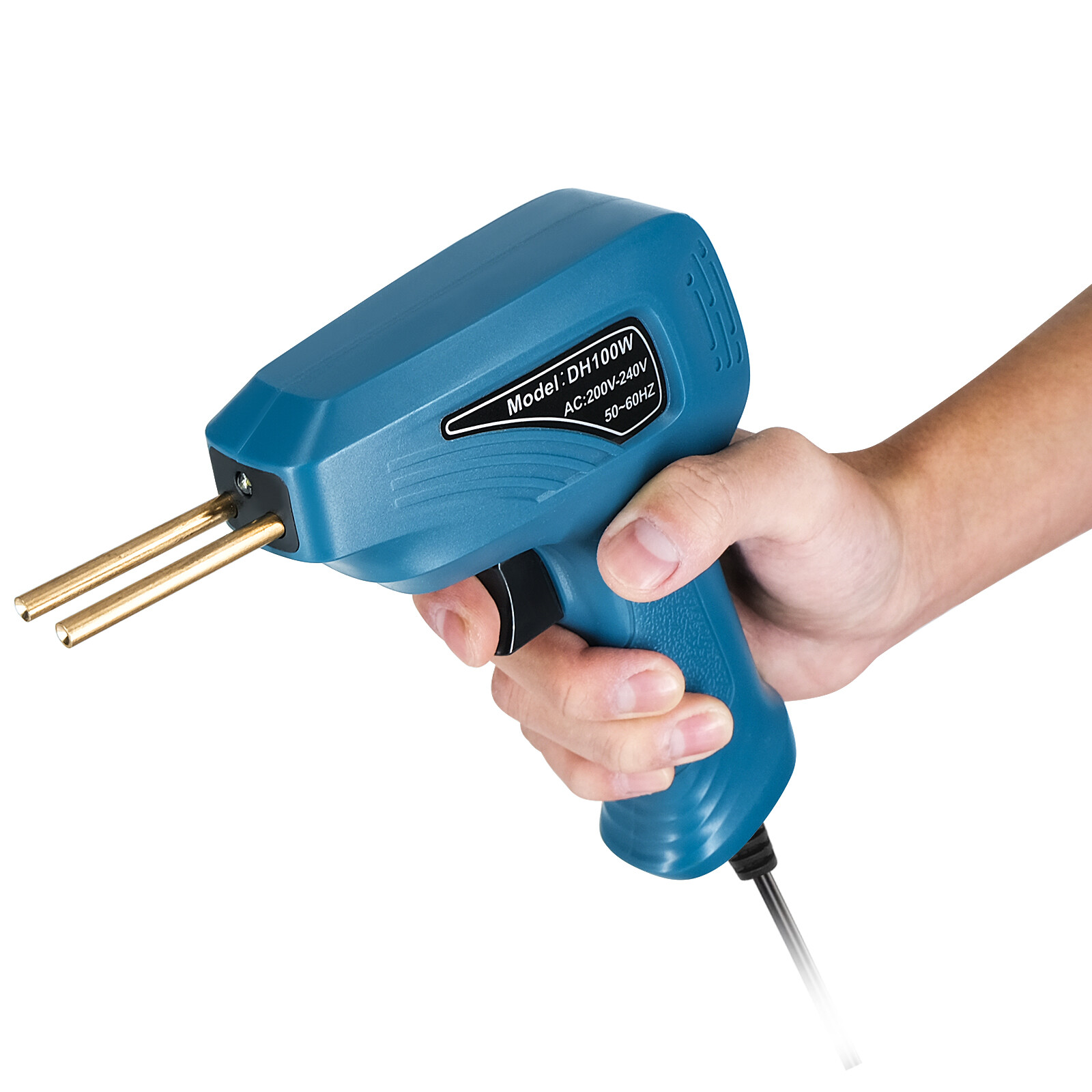 Portable Handheld Plastics Welding Machine Panel Crack Repairs Kit Thermal Cutting Hot Stapler Plastics Repairing Tool Set with LED Light