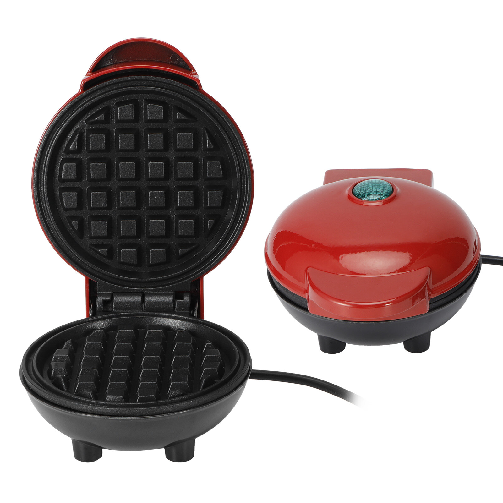 Mini Electric Waffles Maker Egg Cake Oven Breakfast Waffle Machine Kitchen Tool.