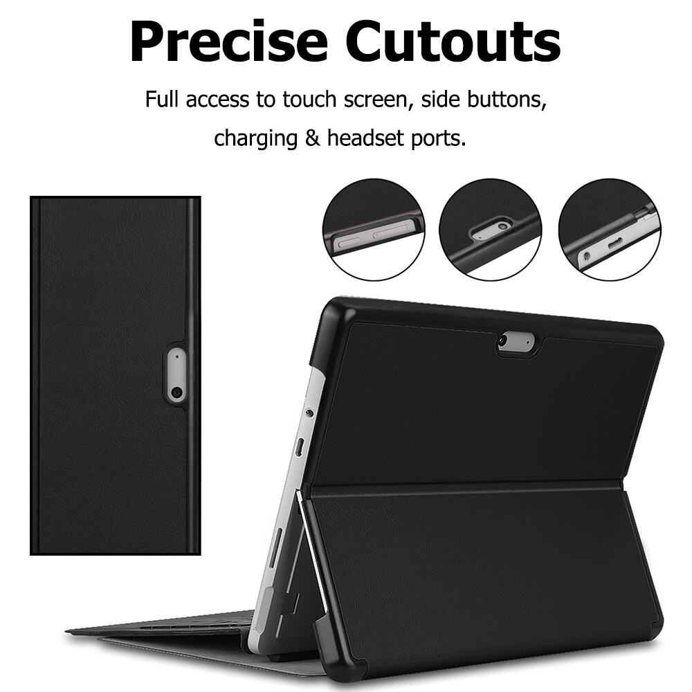 Miimall Cover Case for Microsoft Surface Pro 8, Microsoft Surface Pro 8 Cover Case Multiple Angle PU Leather Slim Light Cover Compatible with Type Cover Keyboard for Surface Pro 8 2021 [The Keyboard is not include]