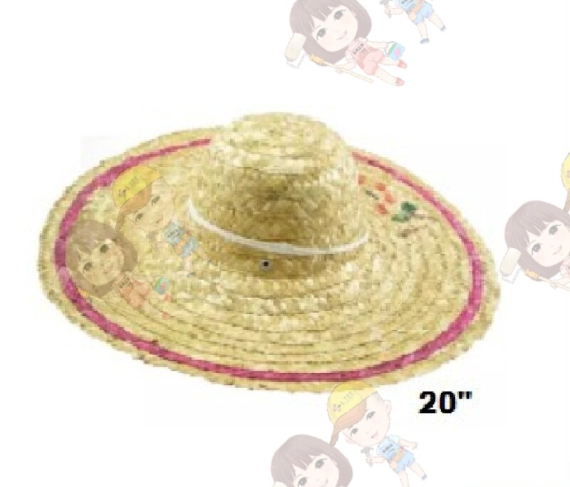 20 Grass Straw Farmer Hat Cap - Topi Rumput Jerami Petani - Topi Kebun - Topi Mengkuang