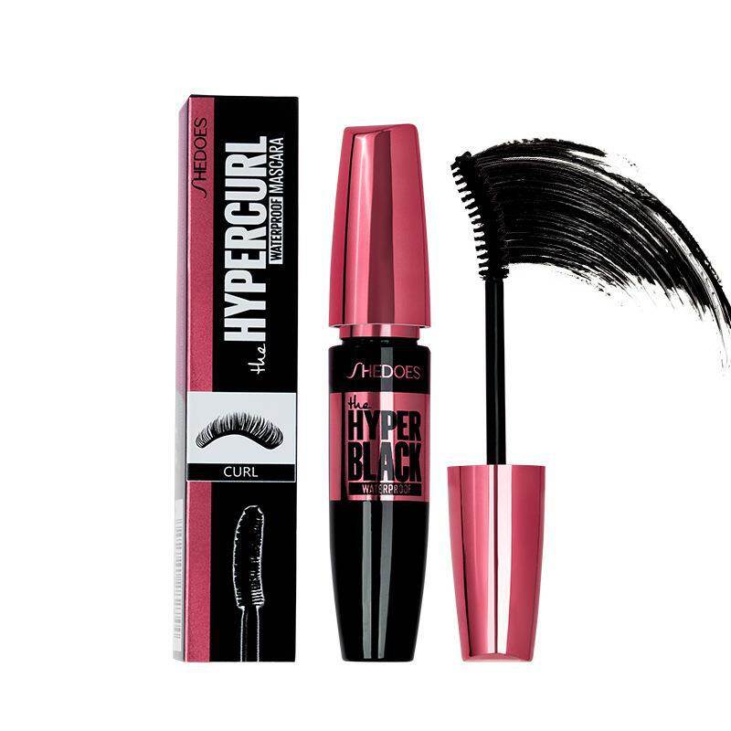 Mascara Waterproof Long Lasting Eyelash Lightweight Eye Makeup Fiber-Filled Micro Brush Smudge-proof
