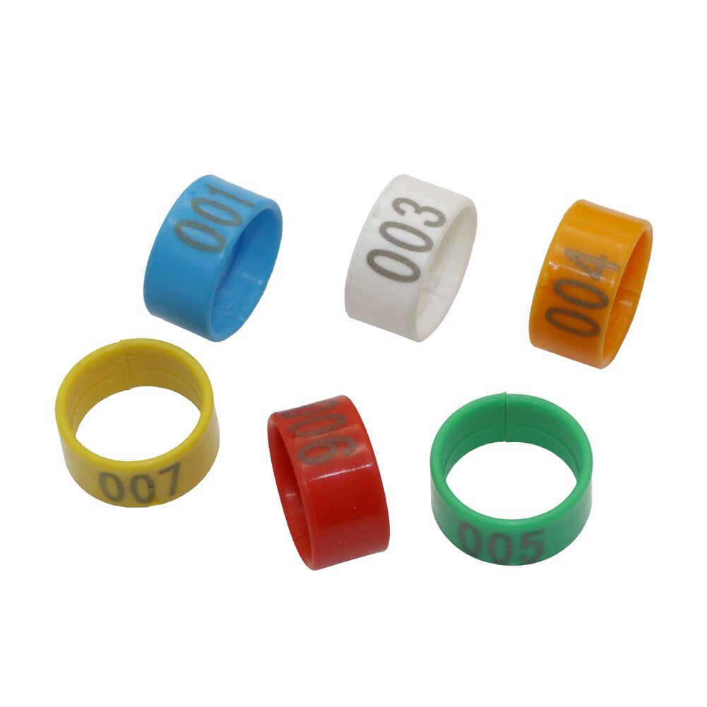 100 Chiếc Vòng Chân Kỹ Thuật Số Hình Ngỗng Gà Vịt Loại Mở Bằng Nhựa 1.6/1.8/2.0 Cm