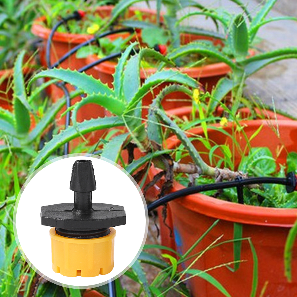 100pcs Adjustable Water Dropper Micro Flow Irrigation Hose Drip Head Kit
