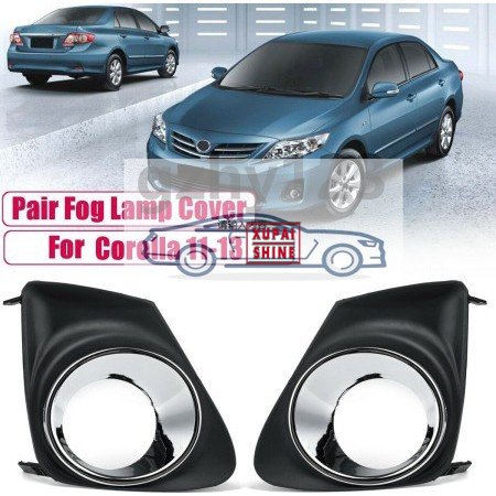 Xps front bumper fog light cover for toyota corolla for altis 2010 2011 2012 2013 front fog lamp foglight hood