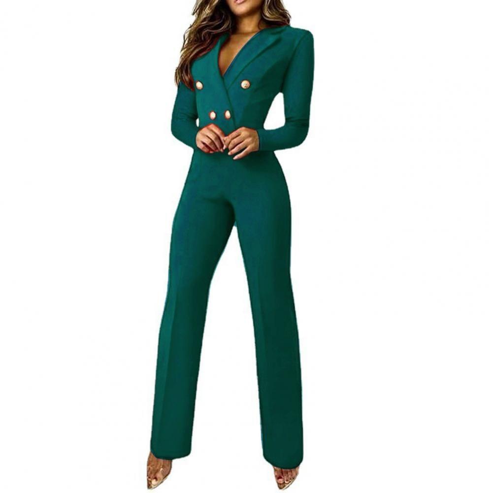 Autumn Romper Overall Jumpsuit Delicate Business Suit Office 4 Sizes Office Romper