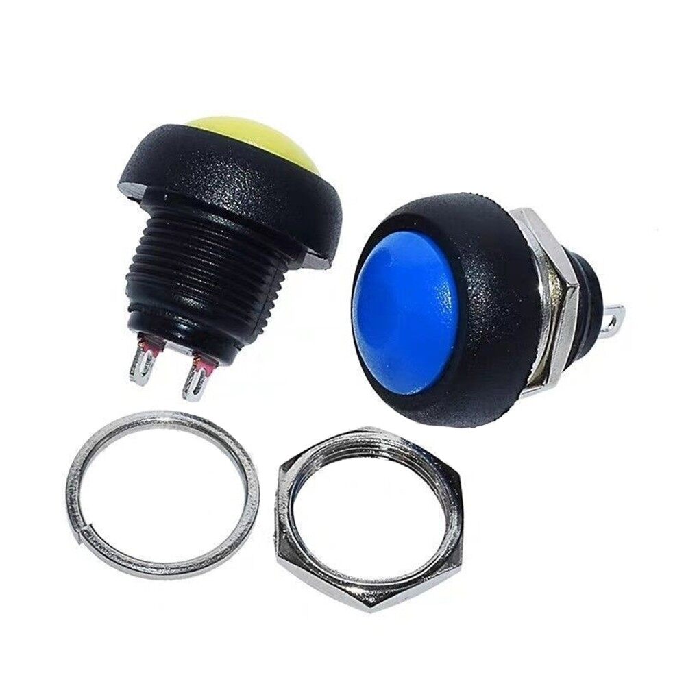 Push Button ON/OFF Switch Accessories Equipment Mini 12mm Non-locking Button