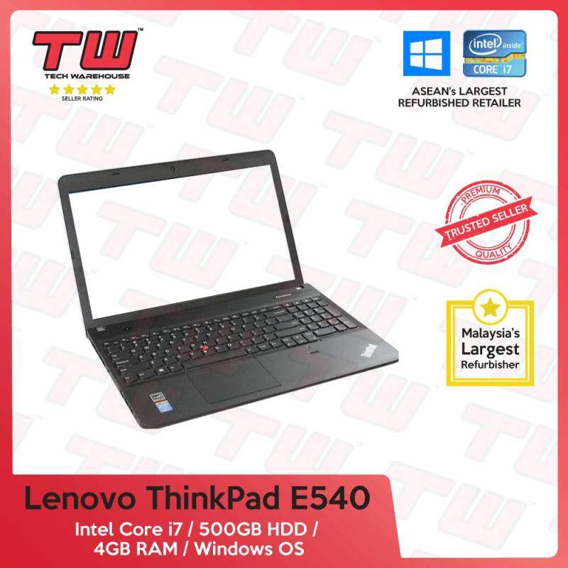 Lenovo ThinkPad E540 Core i7 Gen 4 / 4GB RAM / 500GB HDD / Windows OS Laptop / 3 Months Warranty (Factory Refurbished) Malaysia