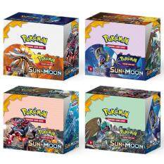 36 tăng áp Gói Hộp Mặt Trăng Mặt Trời MEGA EX GX Flash Sáng Bóng Pikachu Snorlax Charmander Trading Card Game TCG