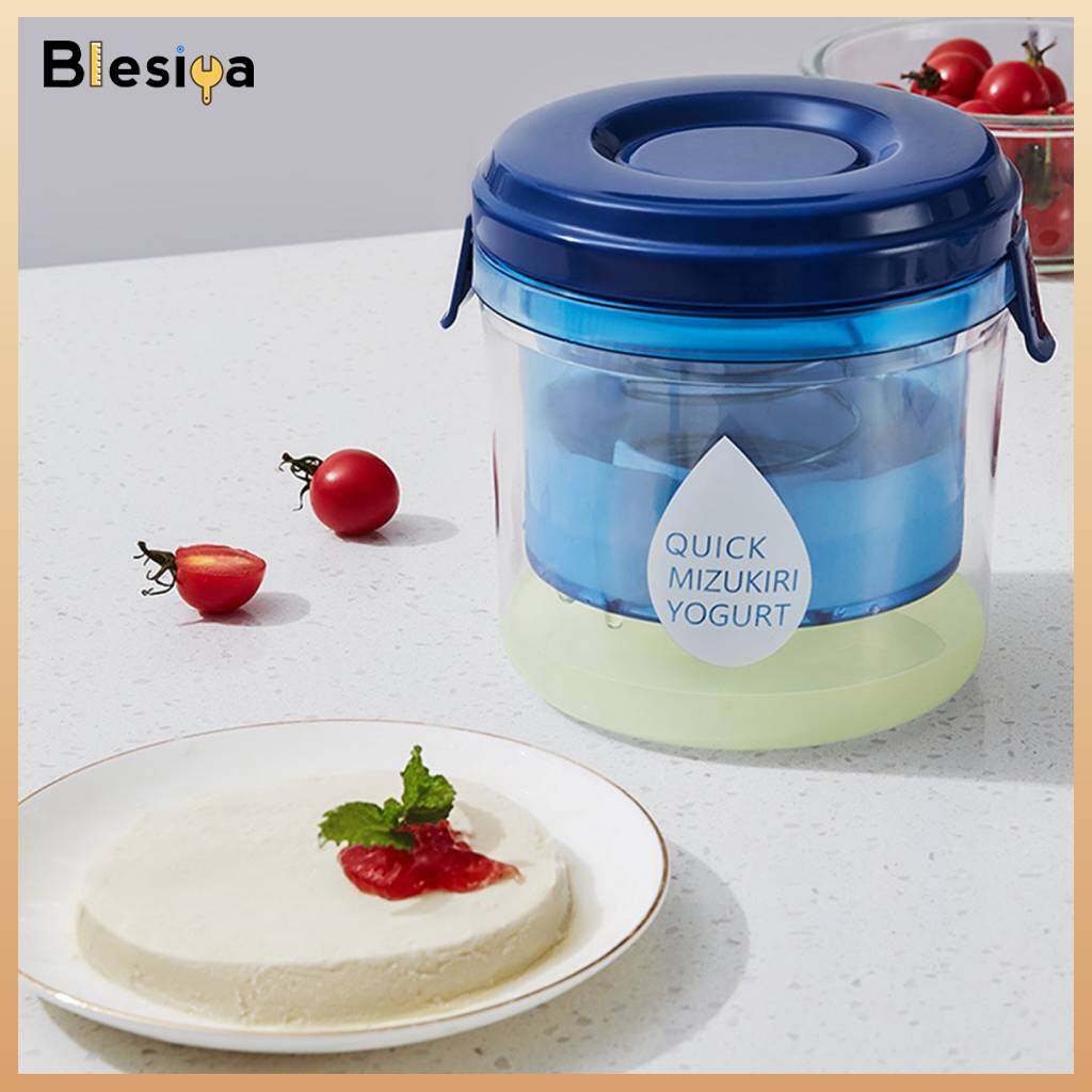 Blesiya Greek Yogurt Maker Strainer Food Strainer Household with Lid Yogurt Filter