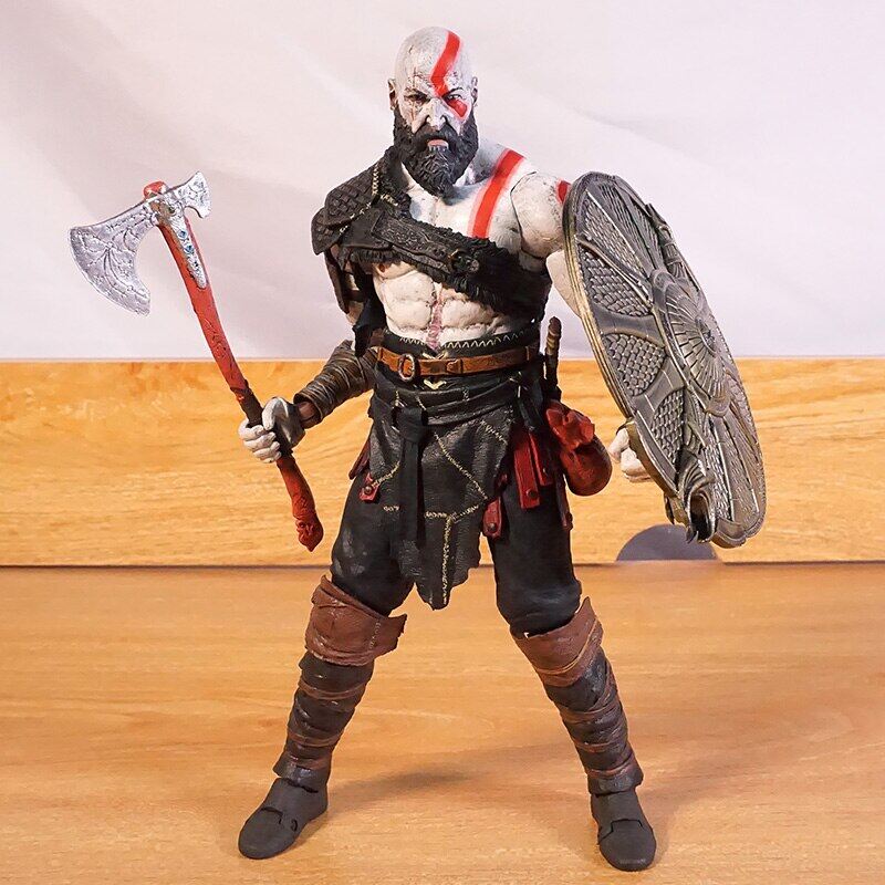 Neca god of war classic game ps4 kratos action figure pvc collectible model toys doll birthday gift