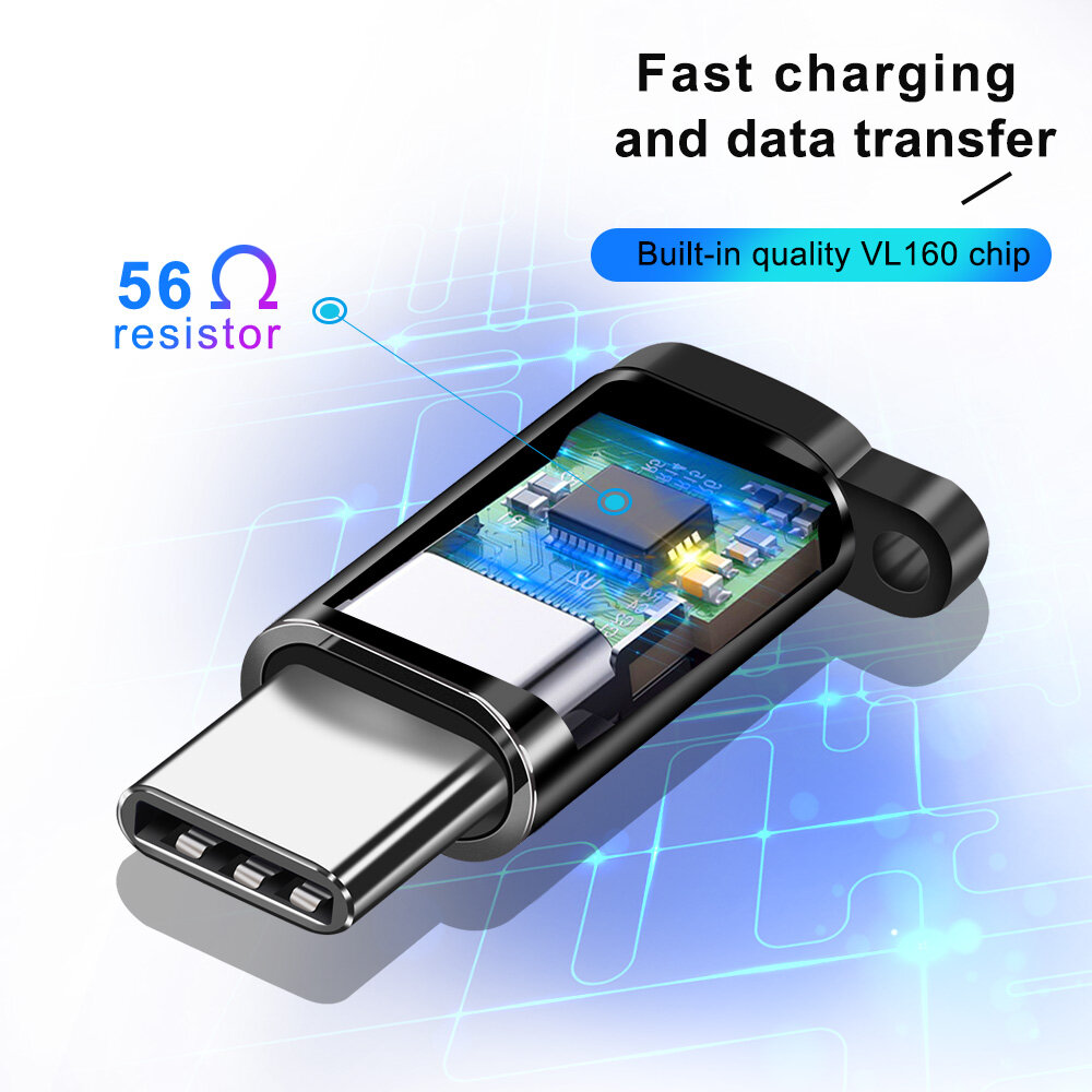 Bộ Chuyển Đổi OTG Loại USB C Micro USB Sang Type-C / C - USB3.0 Bộ Chuyển Đổi Cáp Micro USB/Type-C Sang Cổng Kết Nối Lightning Của Apple 8 Pin Cho Macbook Pro Samsung S10 Plus Sạc Nhanh Micro USB Apple iPhone iPad Cáp OTG