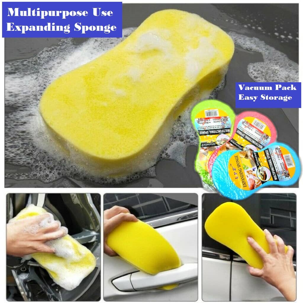 Car Sponge Wash Foam Pad Cleaner Sponge Detailing Tool Expanding Sponge
