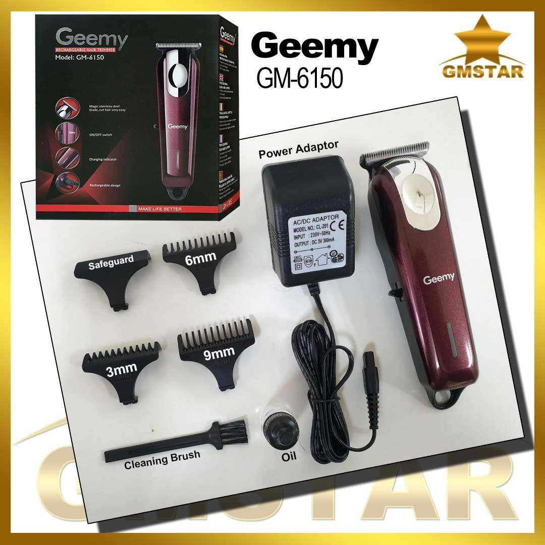 GEEMY GM 6150 PROFESSIONAL HAIR CLIPPER RECHARGEABLE Lazada