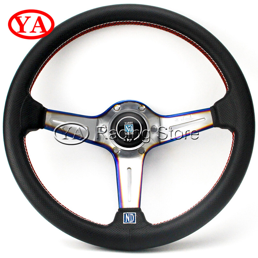 BURNT BLUE NARDI ND STEERING WHEEL 14INCH
