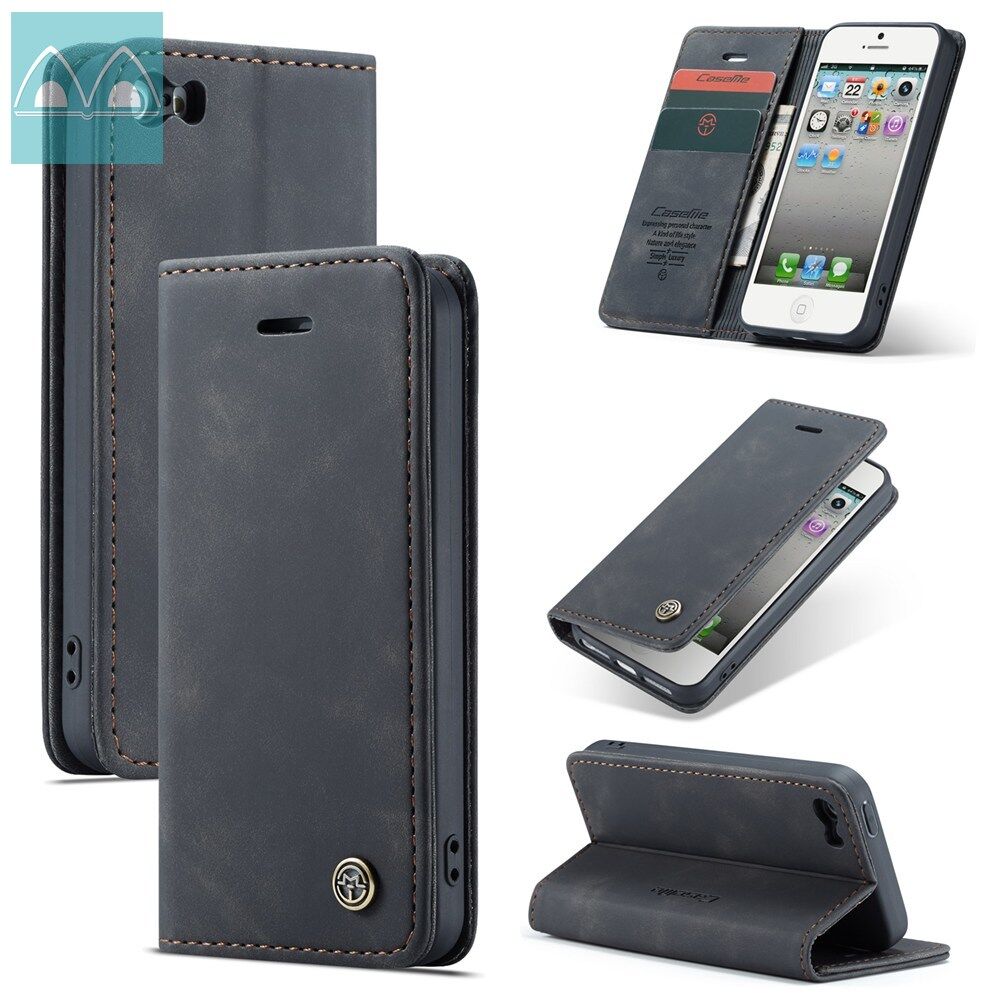 Ốp điện thoại cho Iphone 15 14 13 12 11 Pro Max 14 15 Plus 5 5S 6 6S 7 8 Plus x XR XS Max SE 2020 2022 Bao Ví bằng da với vỏ lật khe đựng thẻ