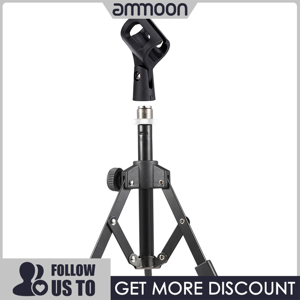 [ammoon]quà bí mật MS-12 Chân Máy Tính Để Bàn Điều Chỉnh Được Mini Chân Đế Micro Với Giá Đỡ Kẹp Mic MC3
