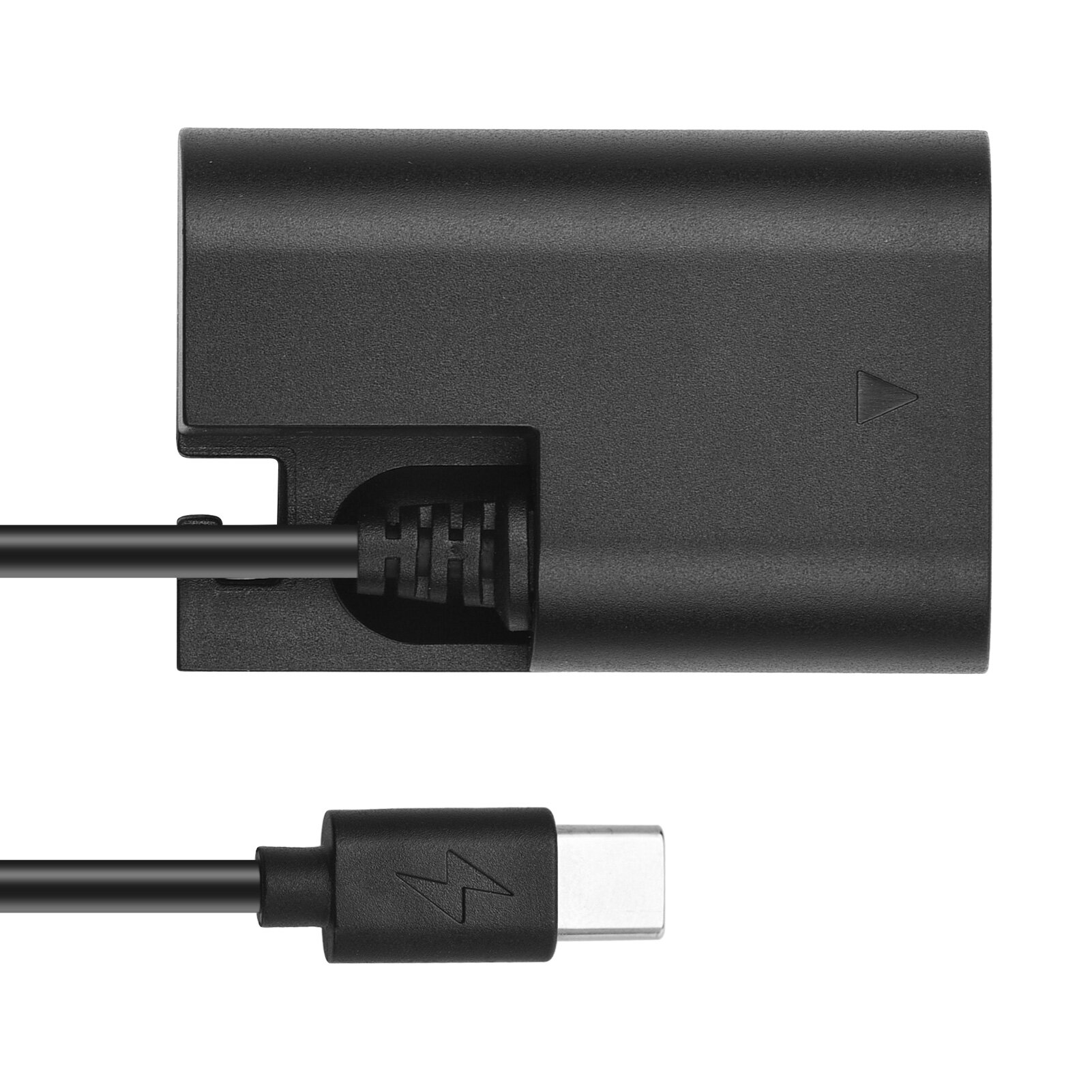 Andoer LP-E6 Dummy Pin USB-C Coupler Adapter DR-E6 Dummy Pin Coupler Với USB Type-C Mùa Xuân Cáp Điện Thay Thế Cho Canon EOS R R5 R6 90D 80D 70D 60D 60Da 5D Mark II III IV 6D Mark II 7D mark II