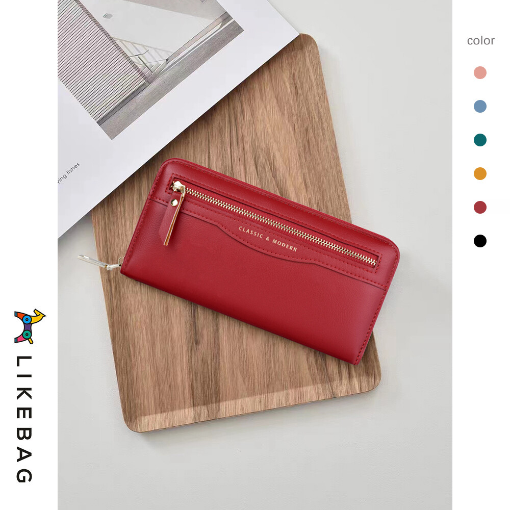 Ví Đựng Thẻ Dài Bằng Da PU Mềm Cho Nữ LIKEBAG