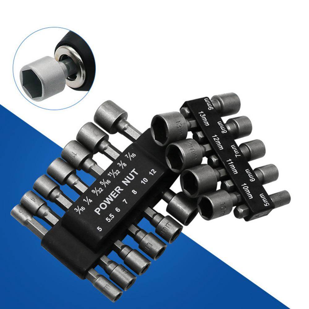Bộ Mũi Khoan Đai Ốc Công Suất Sâu Chiều Dài Bộ Chuyển Đổi Ổ Cắm Tác Động Cho Tuốc Nơ Vít Cờ Lê 6.35Mm Chuôi Lục Giác