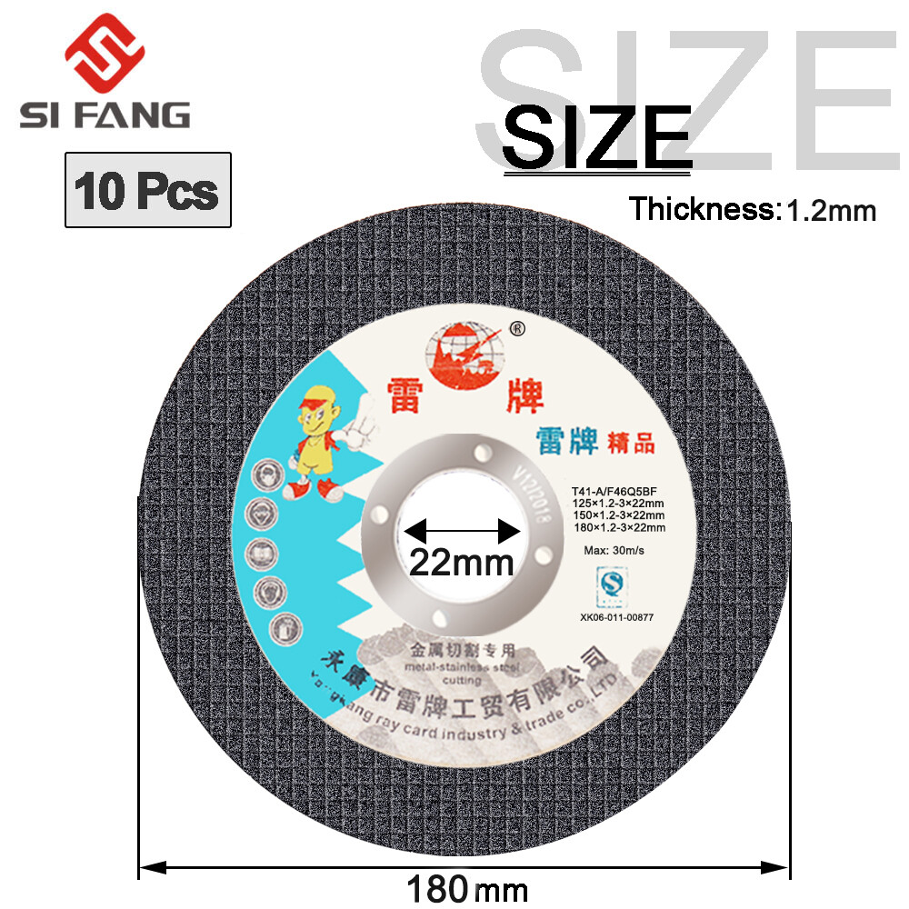 SI FANG 75mm/115mm/125mm/150mm/180mm Resin Cutting Wheel Ultra Thin Stainless & Metal Cut Off Grinding Blade Flap Sanding Disc Rotary Tool for Angle Grinder