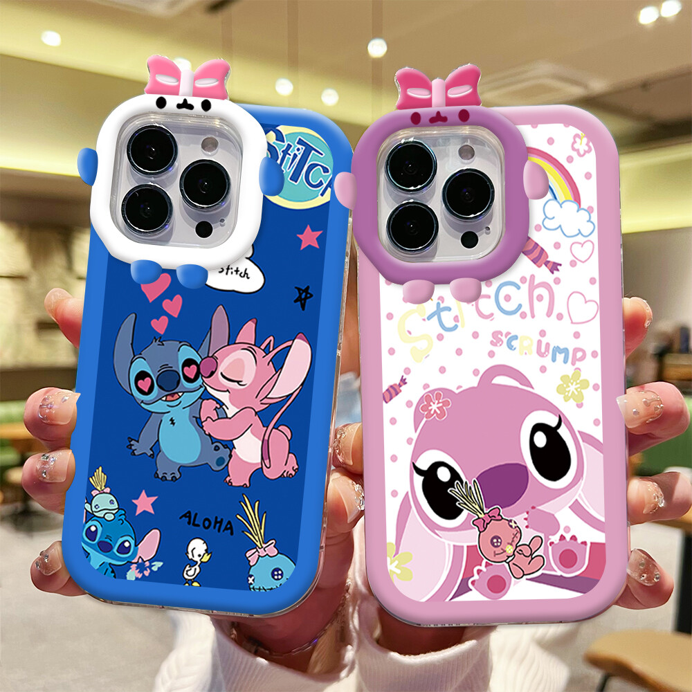Hontinga Casing Case For Xiaomi Redmi Note 10 5G Note 10 Pro Note 11 5G Pro+ 5G Case Cute Stitch Soft Silicone Full Cover Shockproof Rubber Cases Back Cover Phone Casing Softcase For Girls
