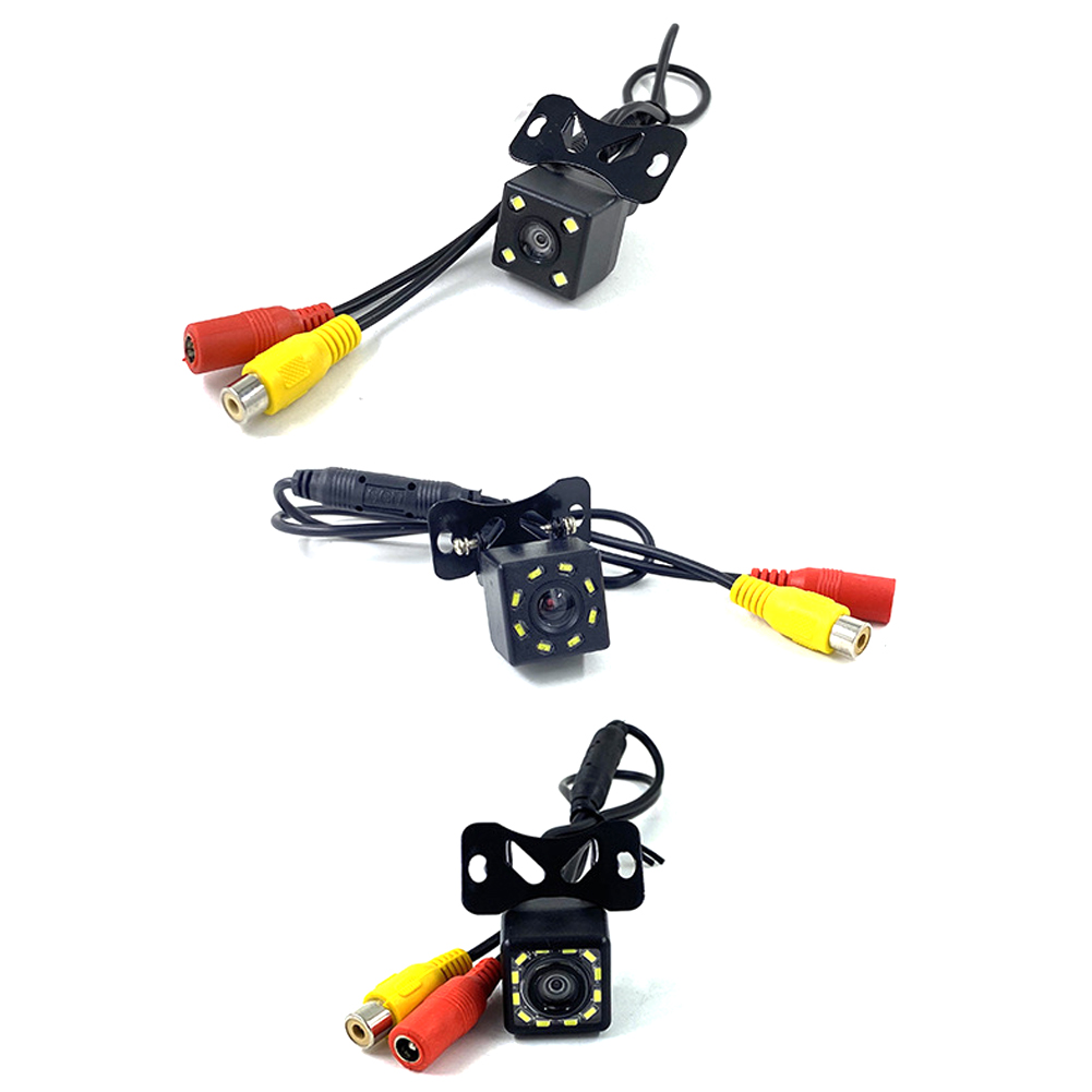 Racingcar 4LED/8LED/12LED Car Rear View Camera Wide Angle HD Waterproof Backup Parking Reverse Without RCA Cable & Power Cable