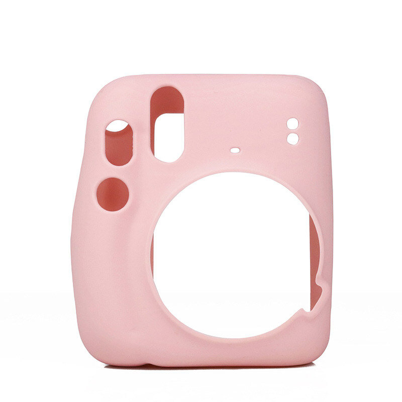 Ốp Silicon Cho Máy Ảnh Cho Fujifilm Instax Mini11 Mini 11 Vỏ Bảo Vệ Ốp Vỏ Mềm Màu Trơn Chống Trầy Xước
