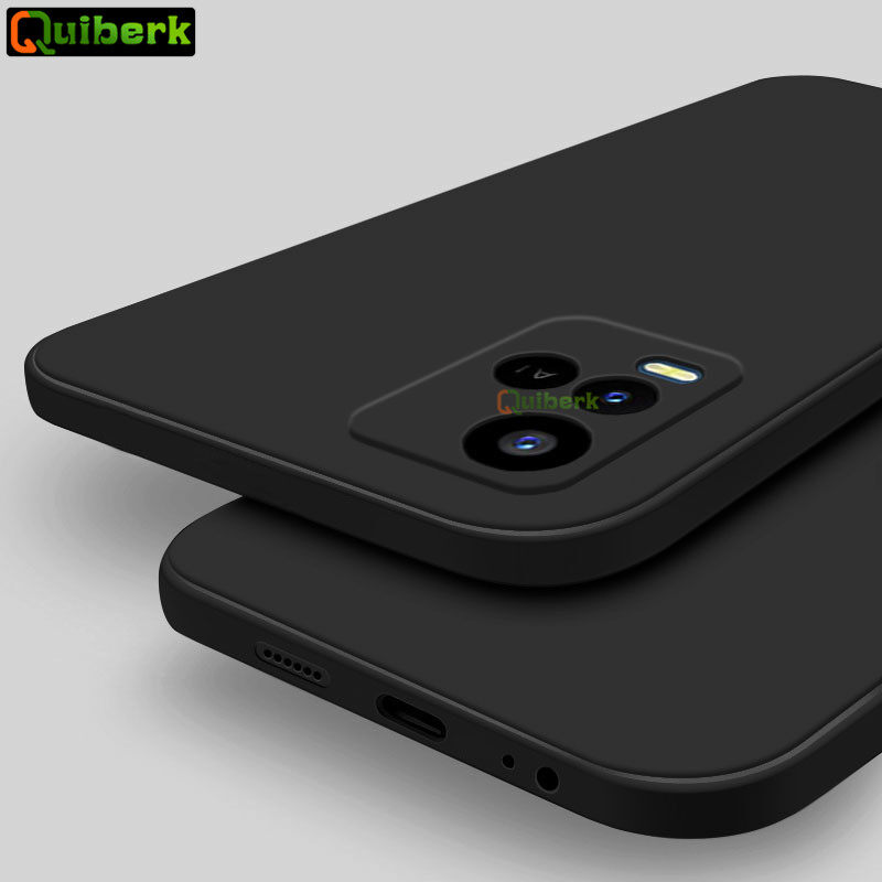 For Vivo Y21 Y21s Y21T Y33s Liquid Silicone Slim Soft Casing Shockproof Back Cover Phone Case Good Touch Feeling