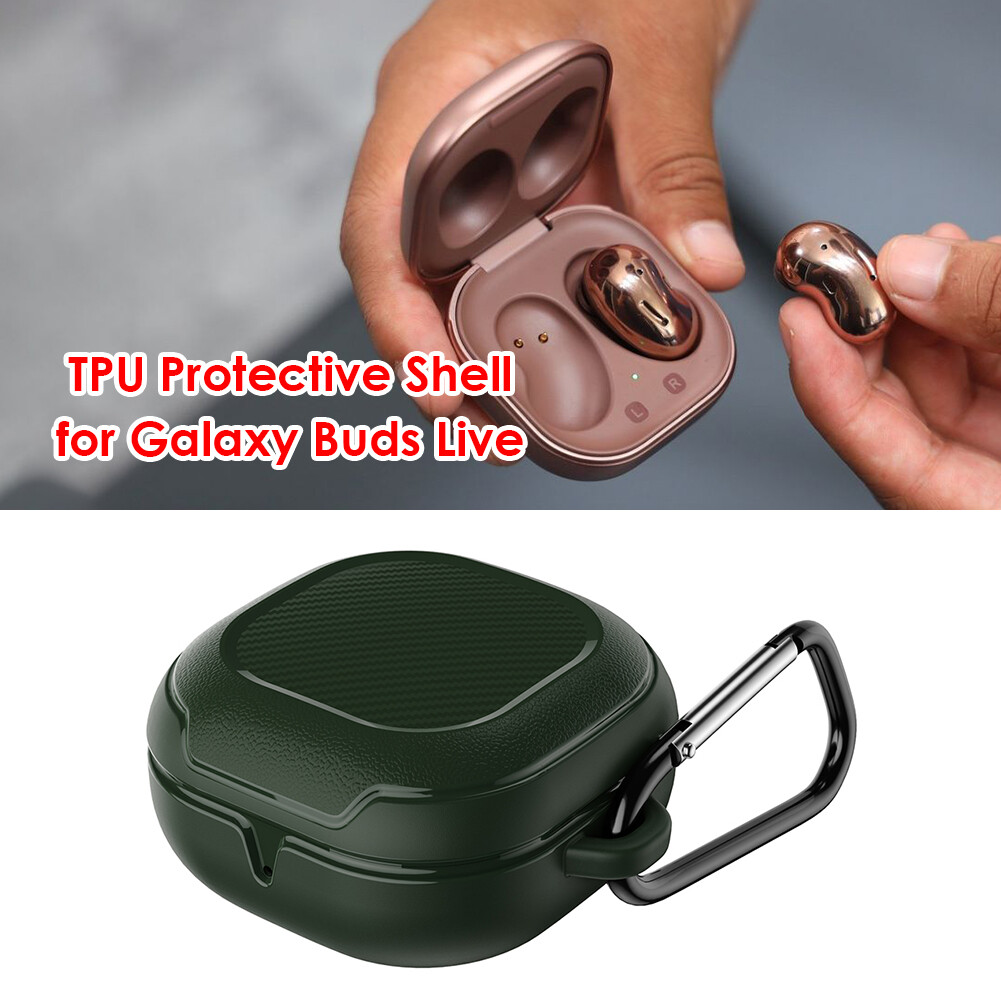 TPU Case Protective Skin Cover with Keychain for Samsung Galaxy Buds Live