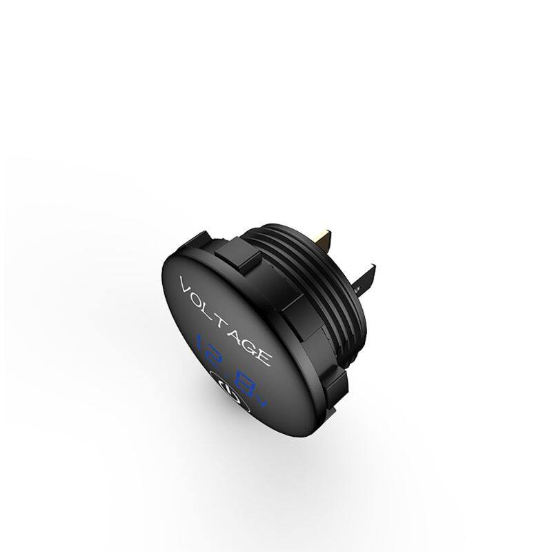 Car Motorcycle DC 5V-48V LED Panel Digital Voltage Meter  Battery Capacity Display Voltmeter with Touch ON OFF Switch