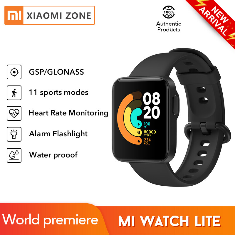 Hàng Mới | Đồng hồ Thông minh Xiaomi Mi Watch Lite Bản Quốc Tế, GPS GLONASS Bluetooth 5, Đồng hồ thông minh, chống nước, theo dõi vận động, nhịp tim, thích hợp dùng với POCO M3 POCO X3