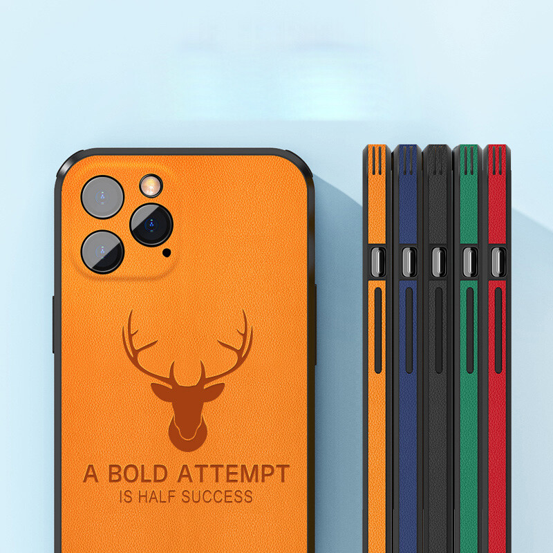 Ốp gọng vuông kết cấu da sang trọng cho iPhone 16 Pro Max 14 15 16 Plus 11 12 13 14 15 Pro Max 12 13 mini Iphone x XR XS 7 8 Plus Ốp điện thoại chống sốc bảo vệ máy ảnh