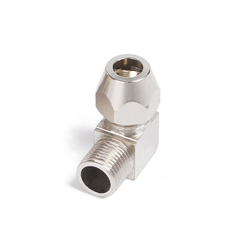 Pneumatic fittings Male Thread 1/8" 1/4" 3/8" 1/2" Elbow Brass Fit 4 6 8 10 12mm OD Tube Coupler Adapter Connector
