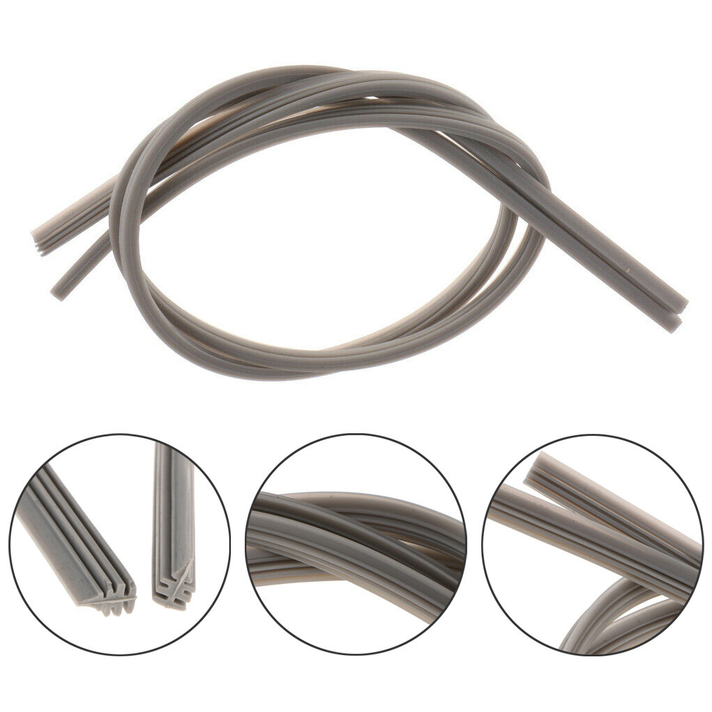 2 Miếng Dải Silicon Chèn Lưỡi Gạt Nước Kính Chắn Gió Cửa Sổ Trước Xe Hơi 28''