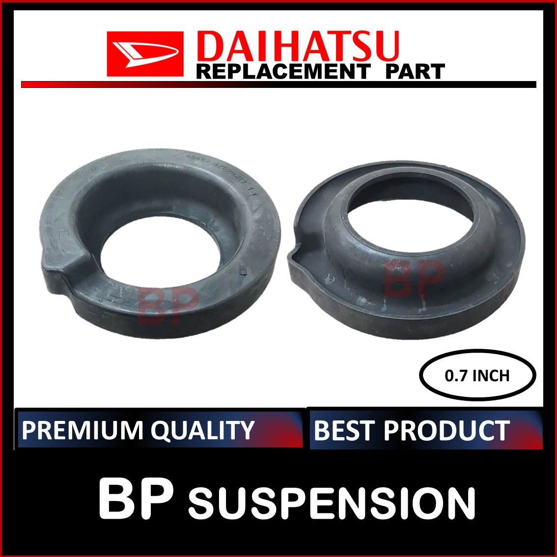 SATU PC BELAKANG / REAR COIL SPRING RUBBER LOWER [ 0.7 INCH ] [RUBBER ...