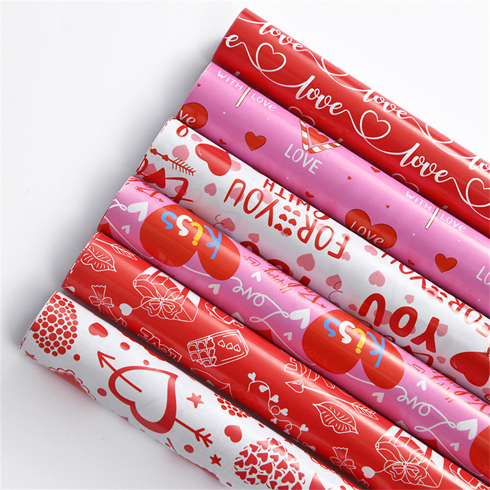 50*70cm 50*70cm Valentine's Day Gift Wrapping Paper Thicker Kraft Flower Box